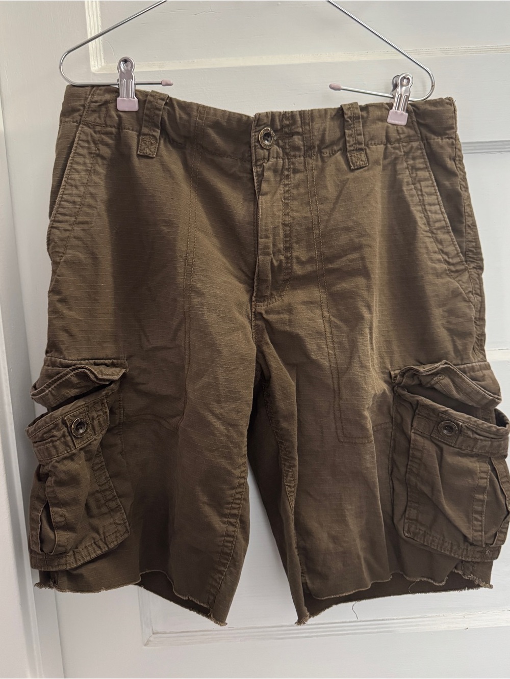 Aeropostale A87 Men’s Brown Ripstop Cargo Shorts NWOT